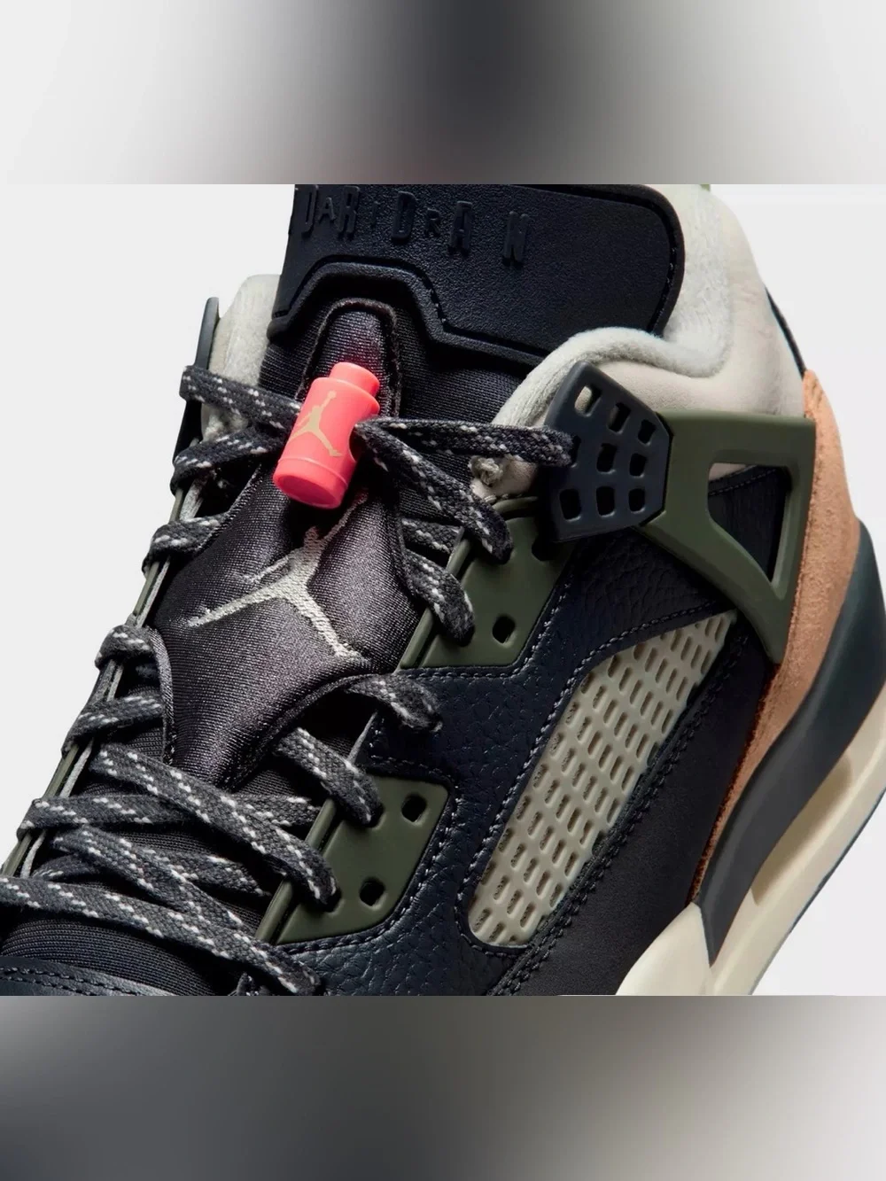 JORDAN SPIZIKE LOW MEN’S SHOES ANTHRACITE SPRUCE FOG 10.5